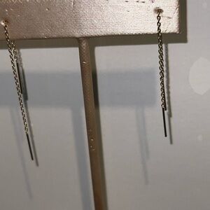 Elegant Silver Chain Drop Earrings